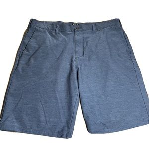 Hurley 36 Blue Tech Nike Dri-Fit Flat Front Shorts